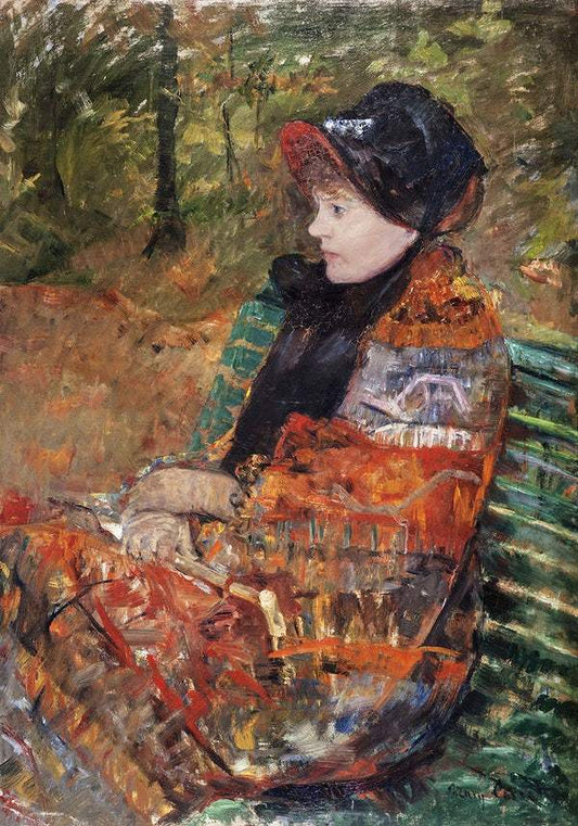 Autumn, portrait of Lydia Cassatt (1880) by Mary Cassatt