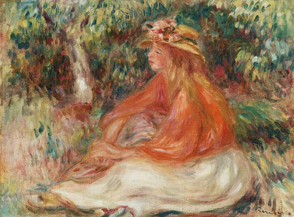 Seated Woman (Femme assise) (1910) by Pierre-Auguste Renoir