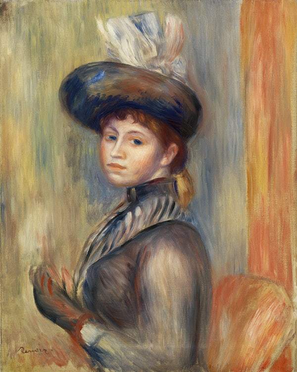 Girl in Gray-Blue (1889) by Pierre-Auguste Renoir