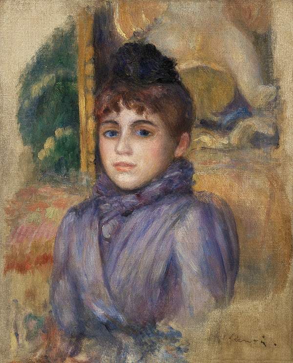 Portrait of a Young Woman (1885) by Pierre-Auguste Renoir