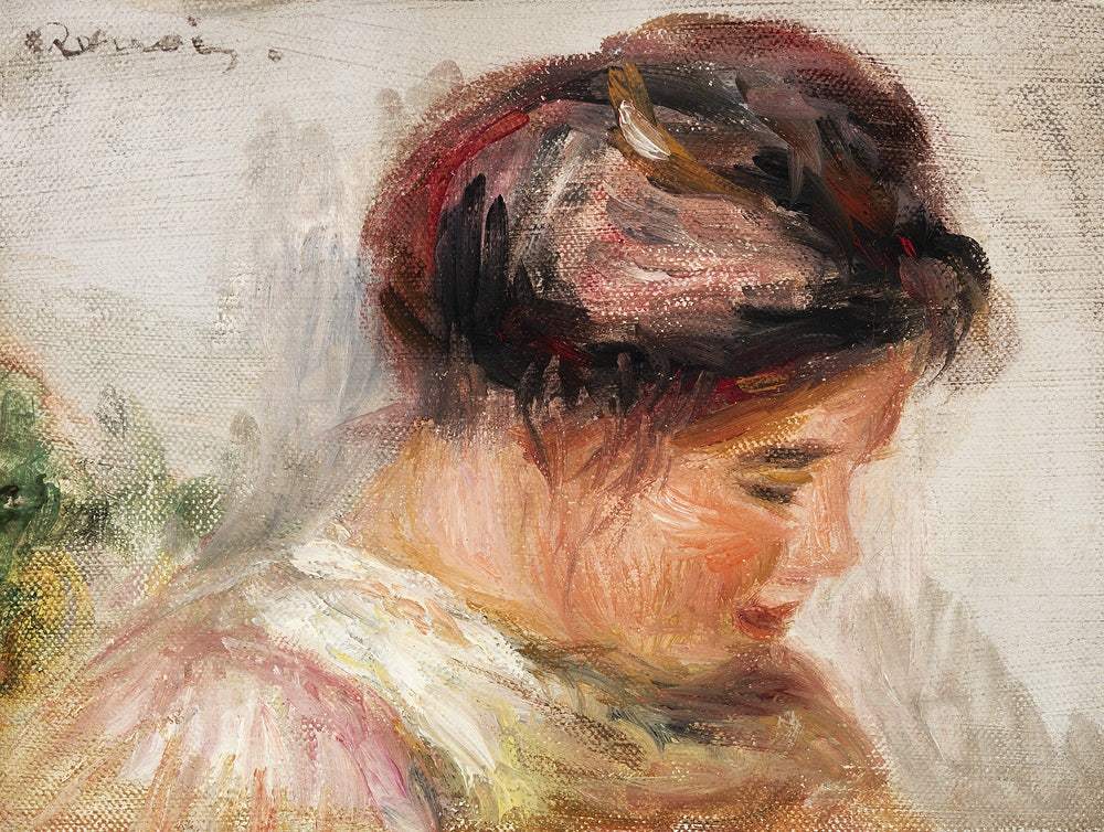 Head of Young Girl (1905–1908) by Pierre-Auguste Renoir