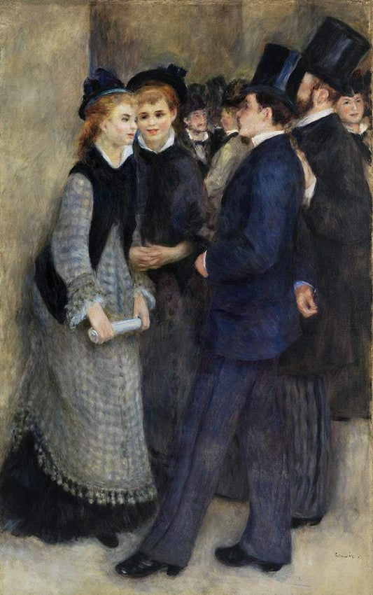 Leaving the Conservatory (1876–1877)b by Pierre-Auguste Renoir