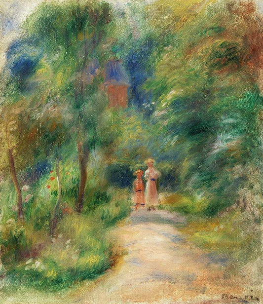 Two Figures on a Path (1906) by Pierre-Auguste Renoir