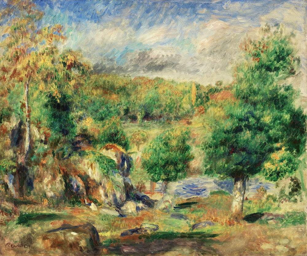 Chestnut Trees, Pont-Aven (1892) by Pierre-Auguste Renoir