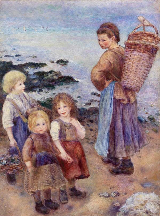 Mussel-Fishers at Berneval (1879) by Pierre-Auguste Renoir