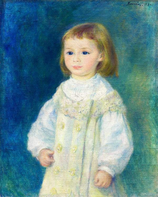 Lucie Berard (Child in White) (1883) by Pierre-Auguste Renoir