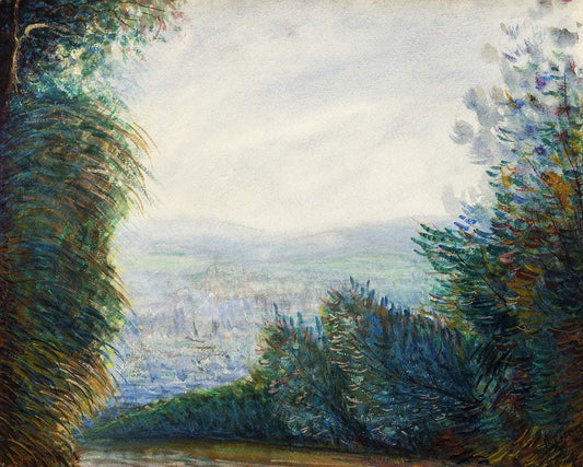 The Auvers Valley on the Oise River (after 1884) by Pierre-Auguste Renoir