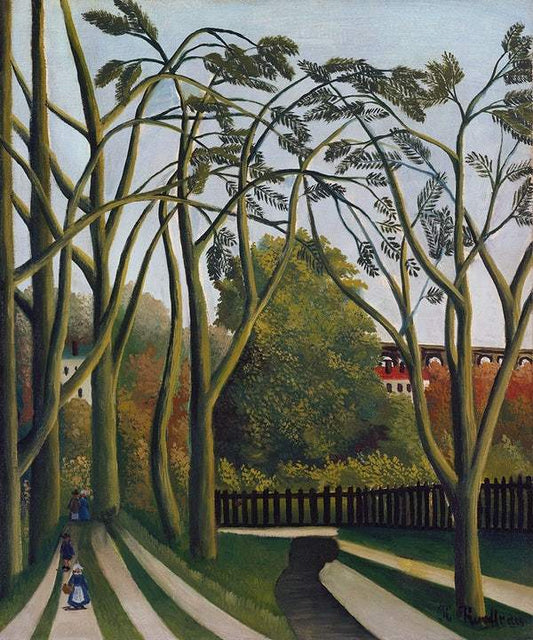 The Banks of the Bièvre near Bicêtre (ca. 1908–1909) by Henri Rousseau