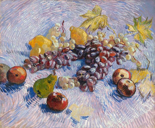 Grapes, Lemons, Pears, and Apples (1887) by Vincent Van Gogh