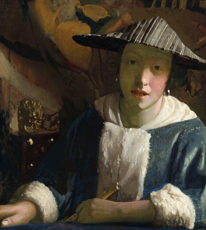 Girl with a Flute (ca. 1665–1675) attributed to Johannes Vermeer