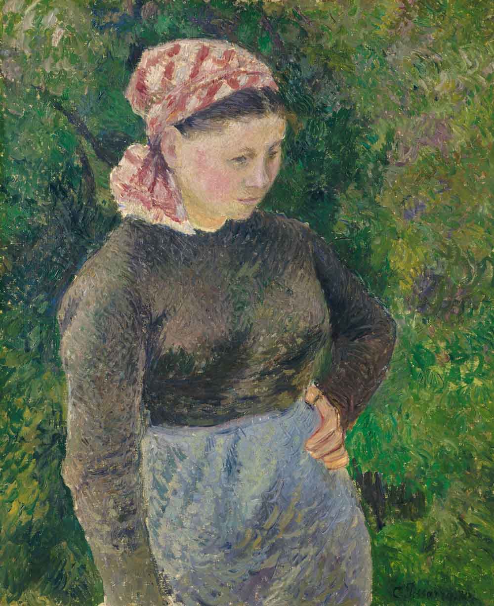 Peasant Woman by Camille Pissarro 1880