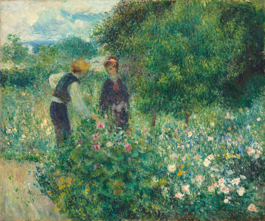 Picking Flowers by Pierre-Aguste Renoir 1875