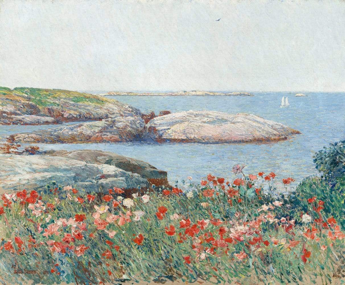 Poppies, Isles of Shoals by Childe Hassam 1891