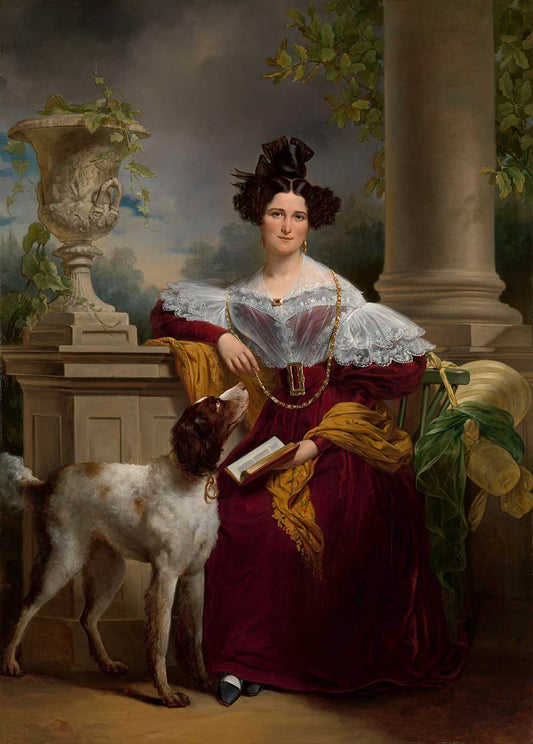 Portrait of Alida Christina Assink by Jan Adam Kruseman 1833