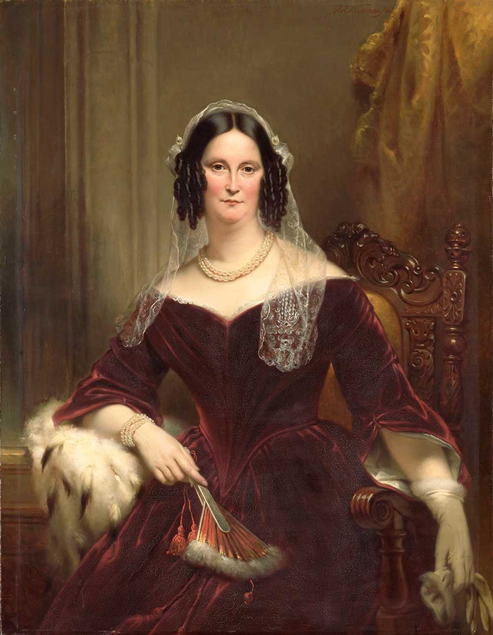 Portrait by Jan Adam Kruseman 1844