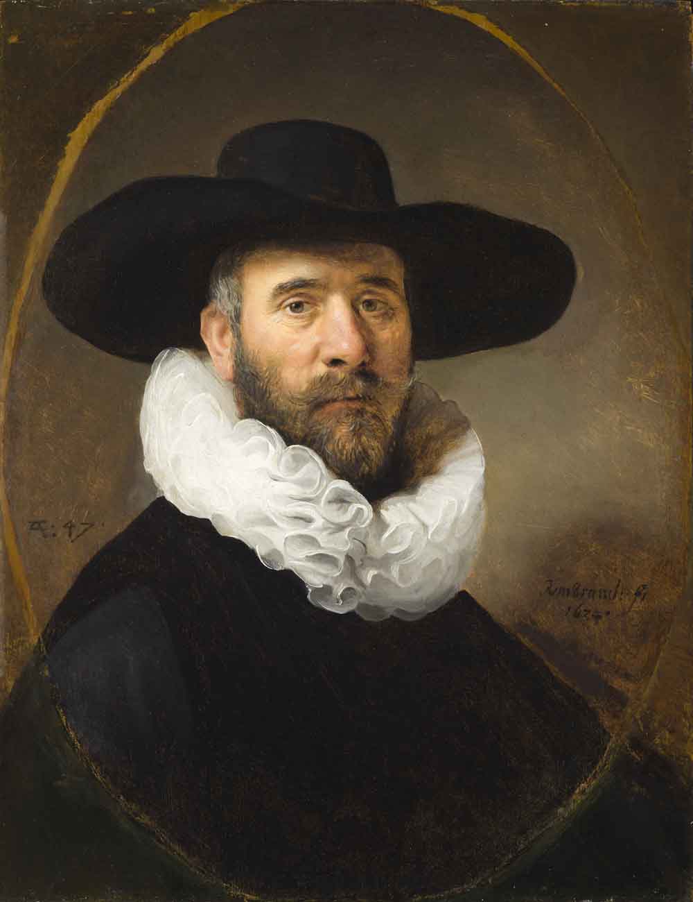 Portrait of Dirck Jansz. Pesser by Rembrandt 1634