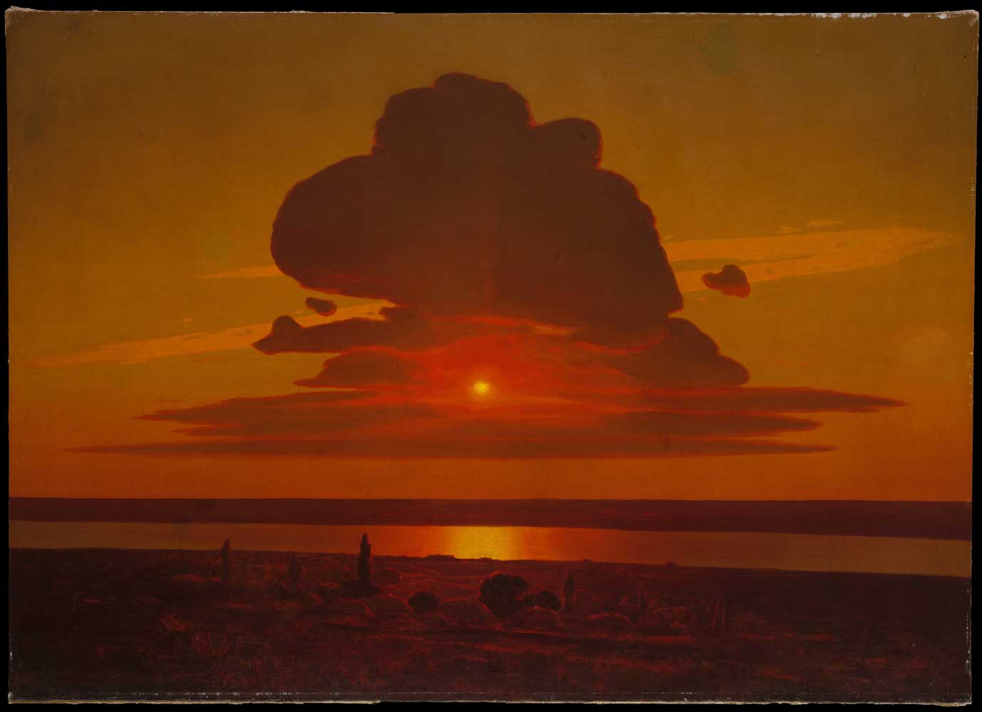 Red Sunset on the Dnieper by Arkhip Ivanovich Kuindzhi 1908