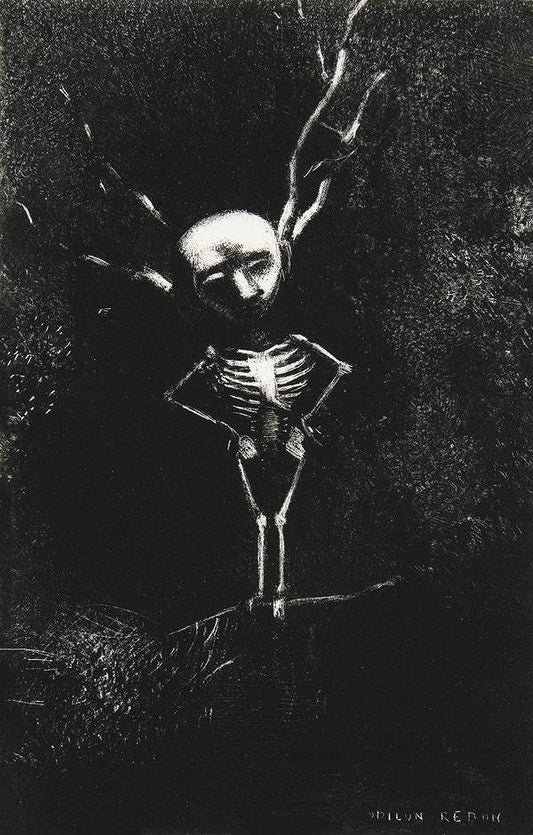 In the Maze of Branches the Pale Figure Appeared (1887) by Odilon Redon