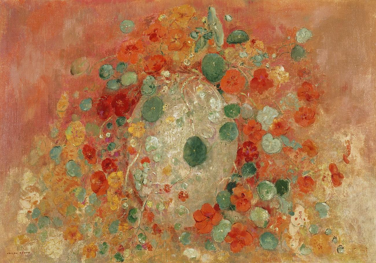 Nasturtiums (1905) by Odilon Redon