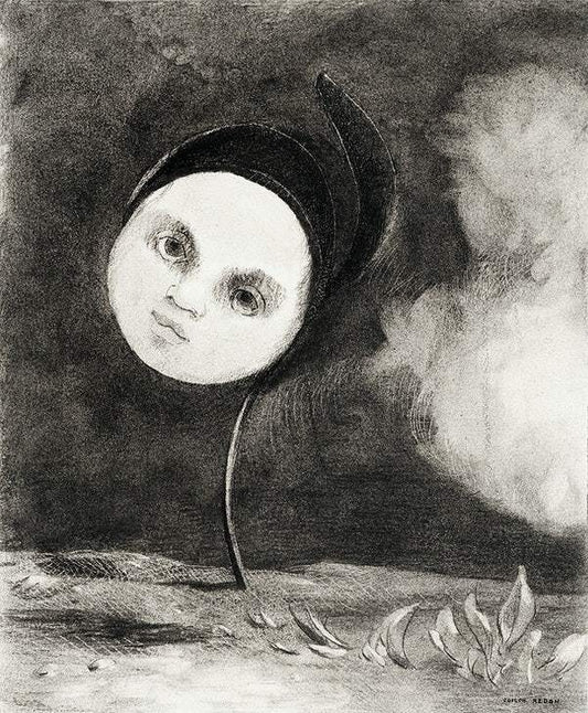 Strange Flower (Little Sister of the Poor) (1880) by Odilon Redon