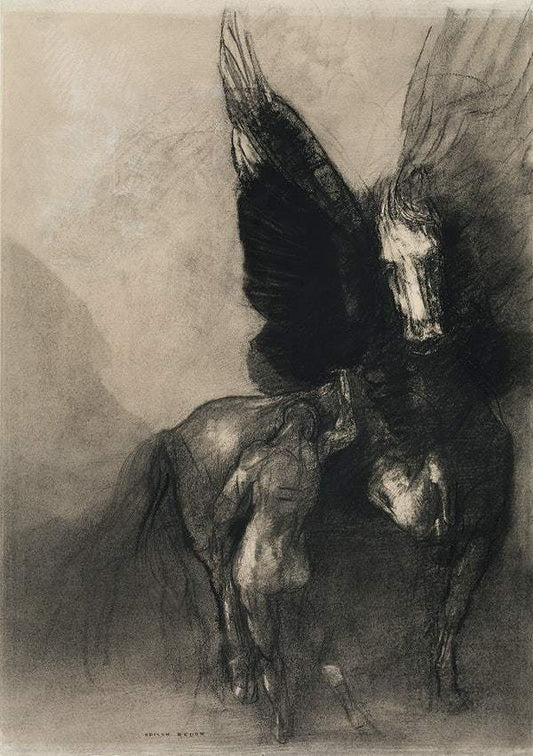 Pegasus and Bellerophon (1888) by Odilon Redon