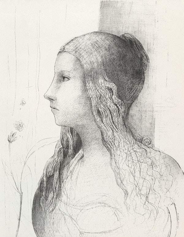 Brunnhilde (1894) by Odilon Redon