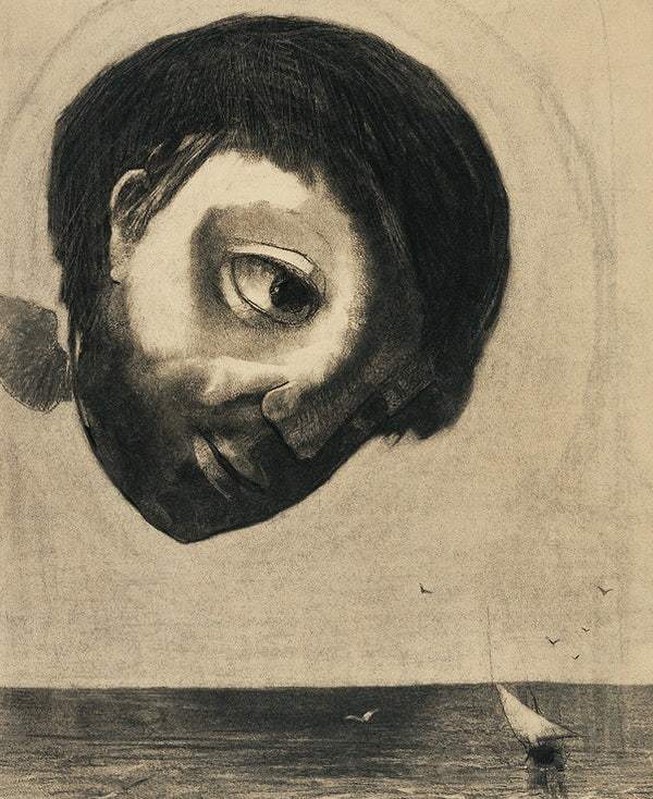 Guardian Spirit of the Waters (1878) by Odilon Redon