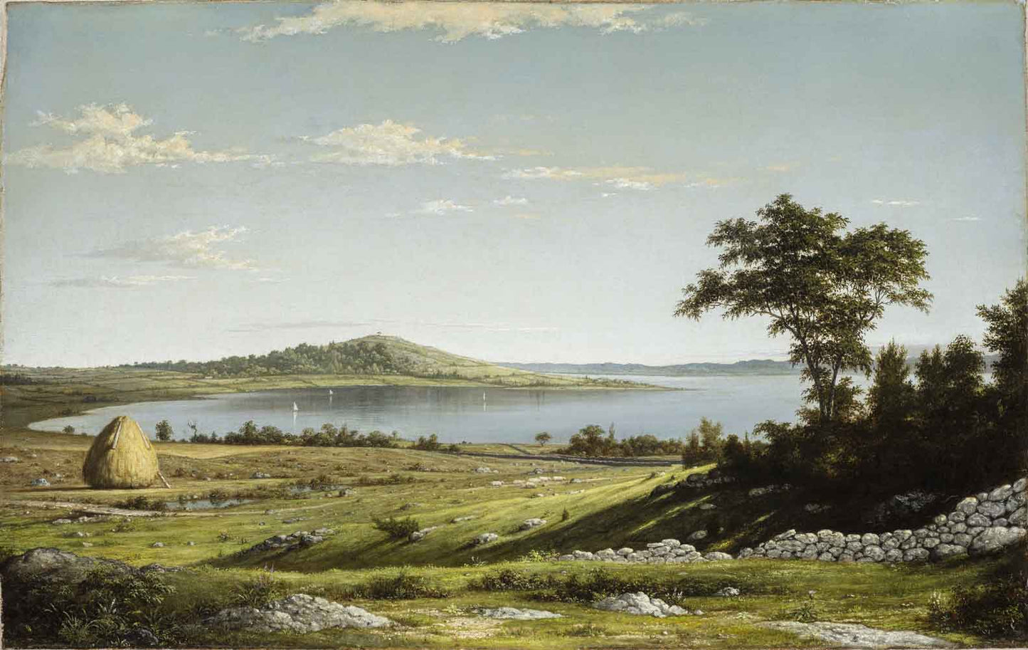 Rhode Island Shore by Martin Heade 1858