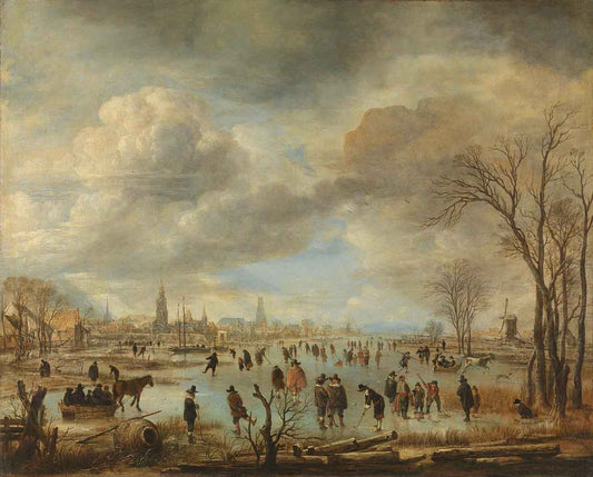 River View in Winter by Aert van der Neer 1655