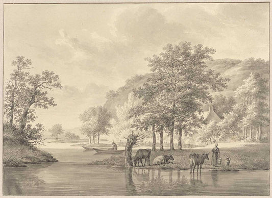 River Landscape by Anthony Oberman 1791