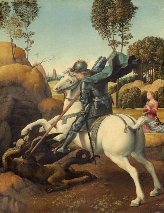 Saint George and the Dragon by Italian Raphael 1506