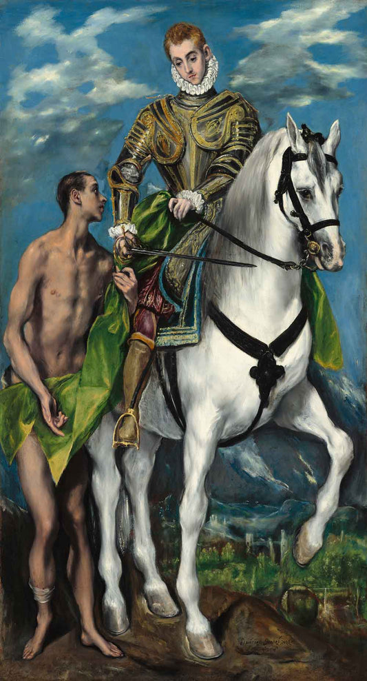 Saint Martin and the Beggar by El Greco 1599