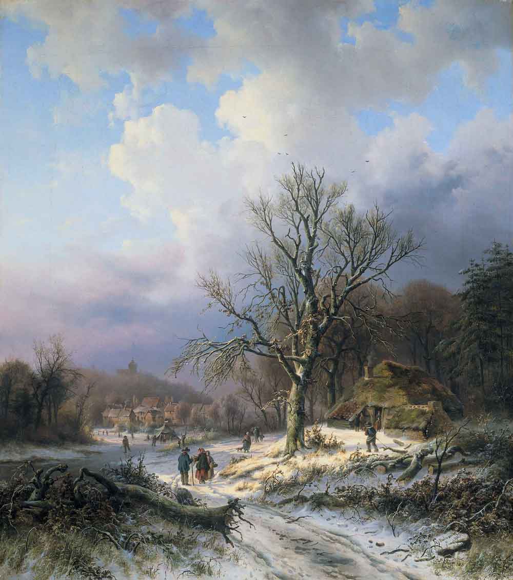 Snow Landscape by Albert Bierstadt 1845