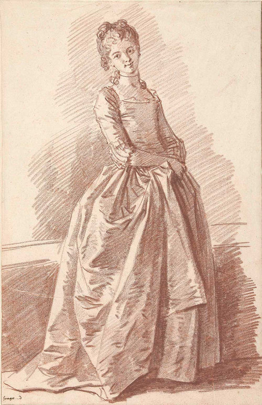 Drawn Portrait by Jean Honoré Fragonard 1775