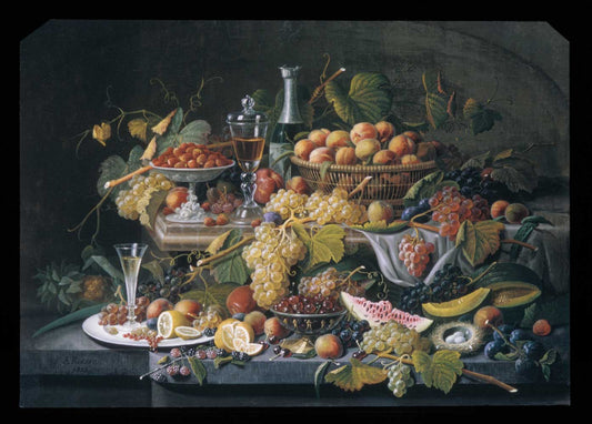 Still Life: Fruit by Severin Roesen 1855