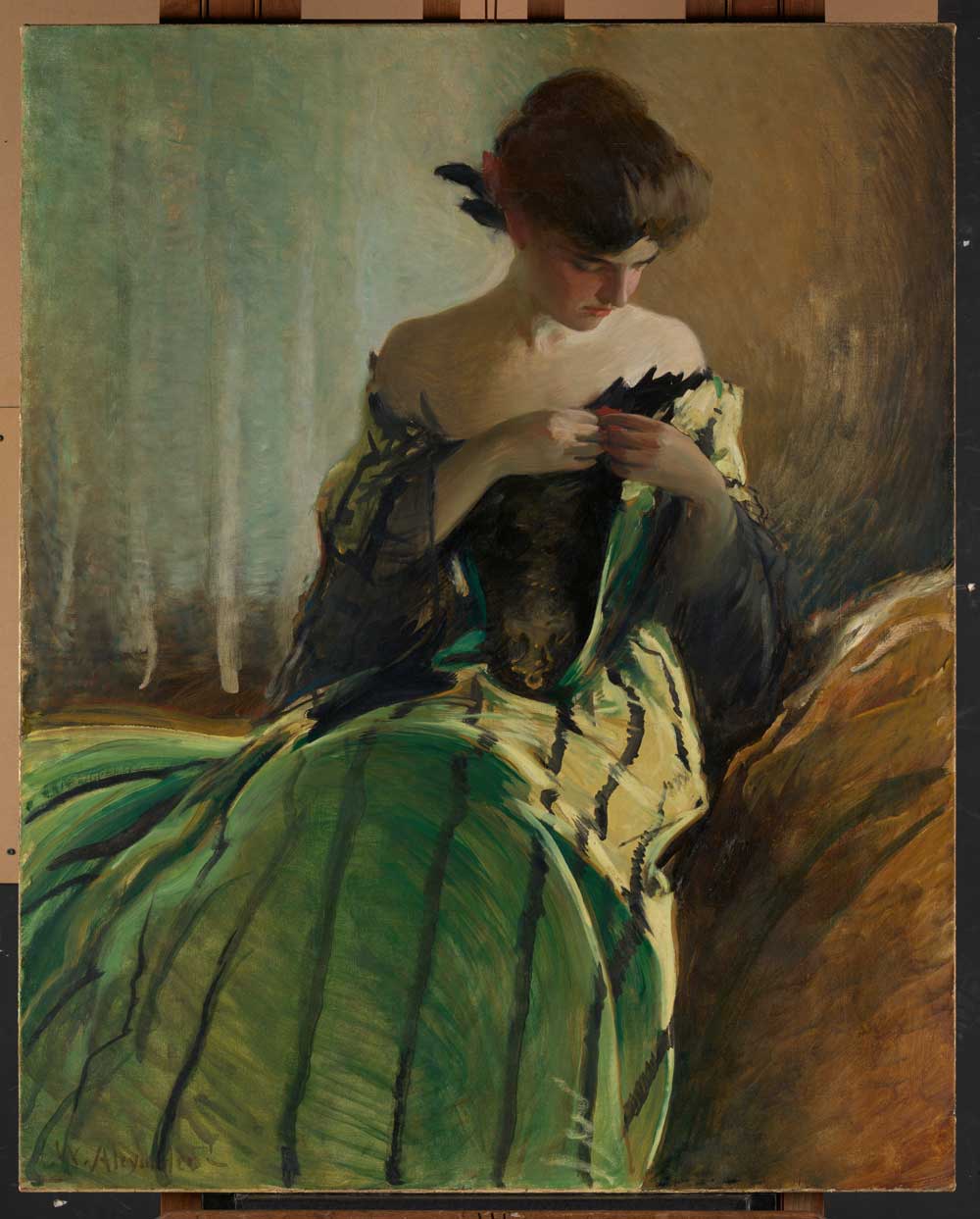 Study in Black and Green by John White Alexander 1906