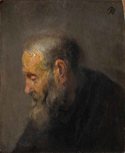 Study of Old Man by Rembrandt 1630