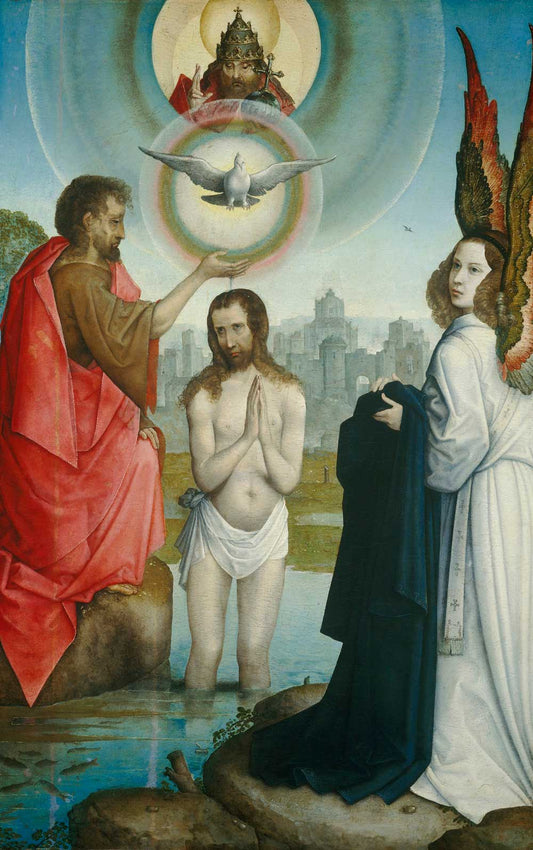 The Baptism of Christ by Juan de Flandes 1519