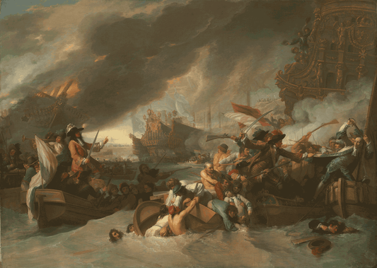 The Battle of La Hogue by Benjamin West