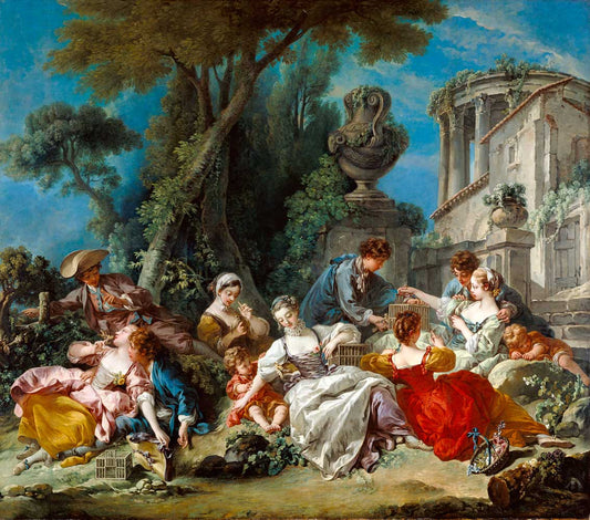 The Bird Catchers by François Boucher 1748