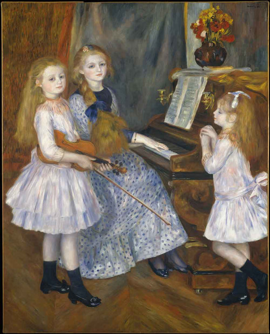 The Daughters of Catulle Mendes by Pierre-Aguste Renoir 1888