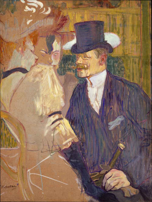 The Englishman at the Moulin Rouge by Henri de Toulouse-Lautrec 1901