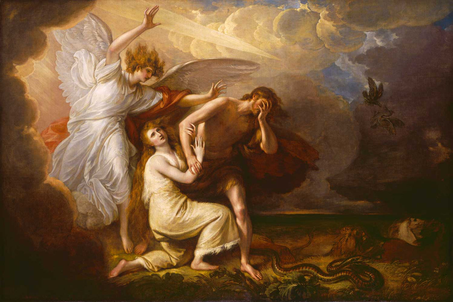 The Expulsion of Adam and Eve from Paradise by Benjamin West