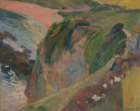 The Flageolet Player on the Cliff by Paul Gauguin 1889