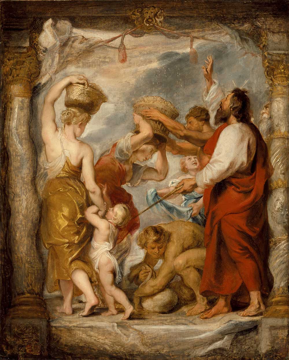 The Israelites Gathering Manna by Peter Paul Rubens 1616