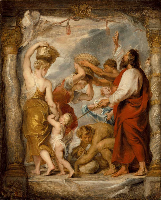 The Israelites Gathering Manna by Peter Paul Rubens 1616