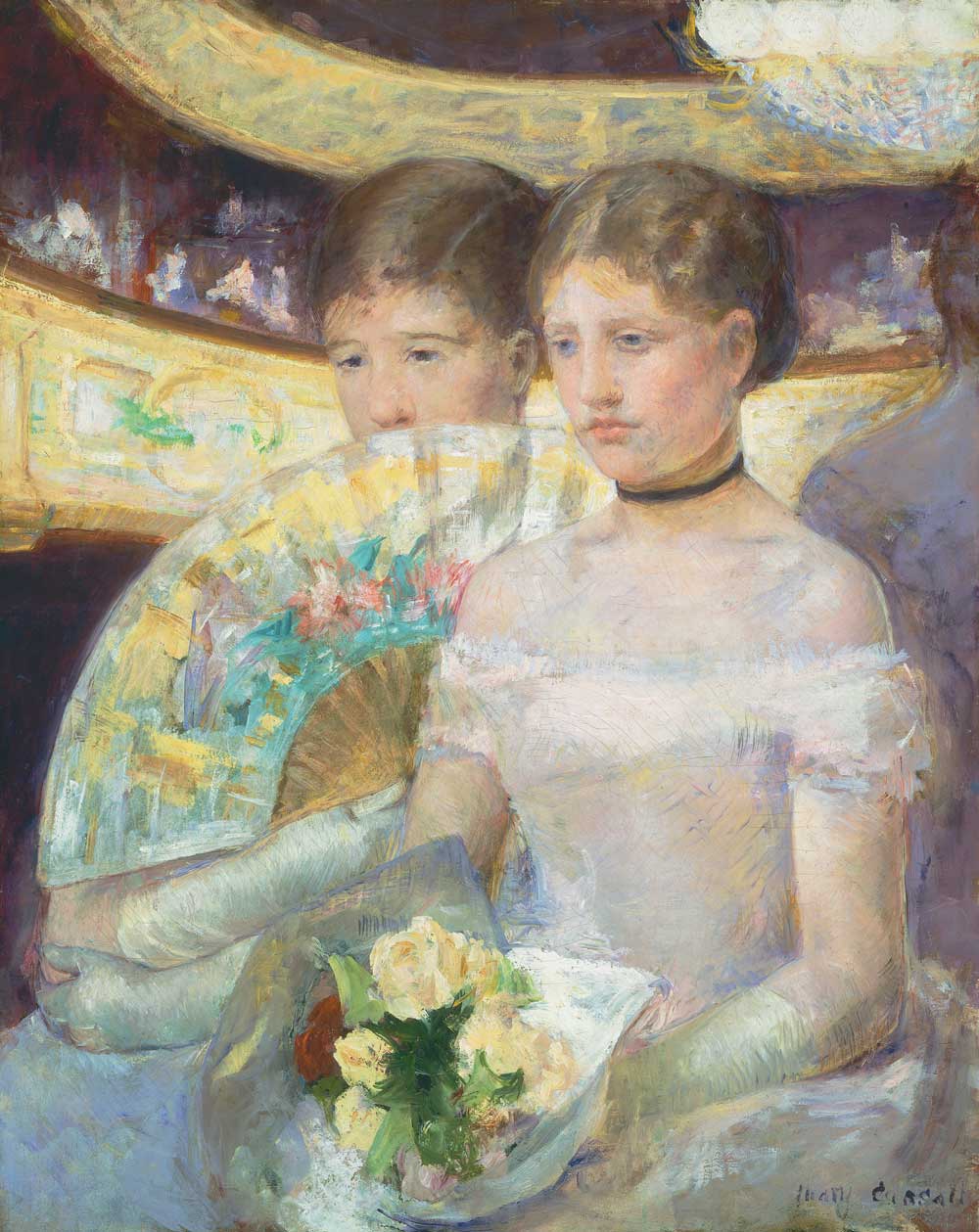 The Loge by Mary Cassatt 1884