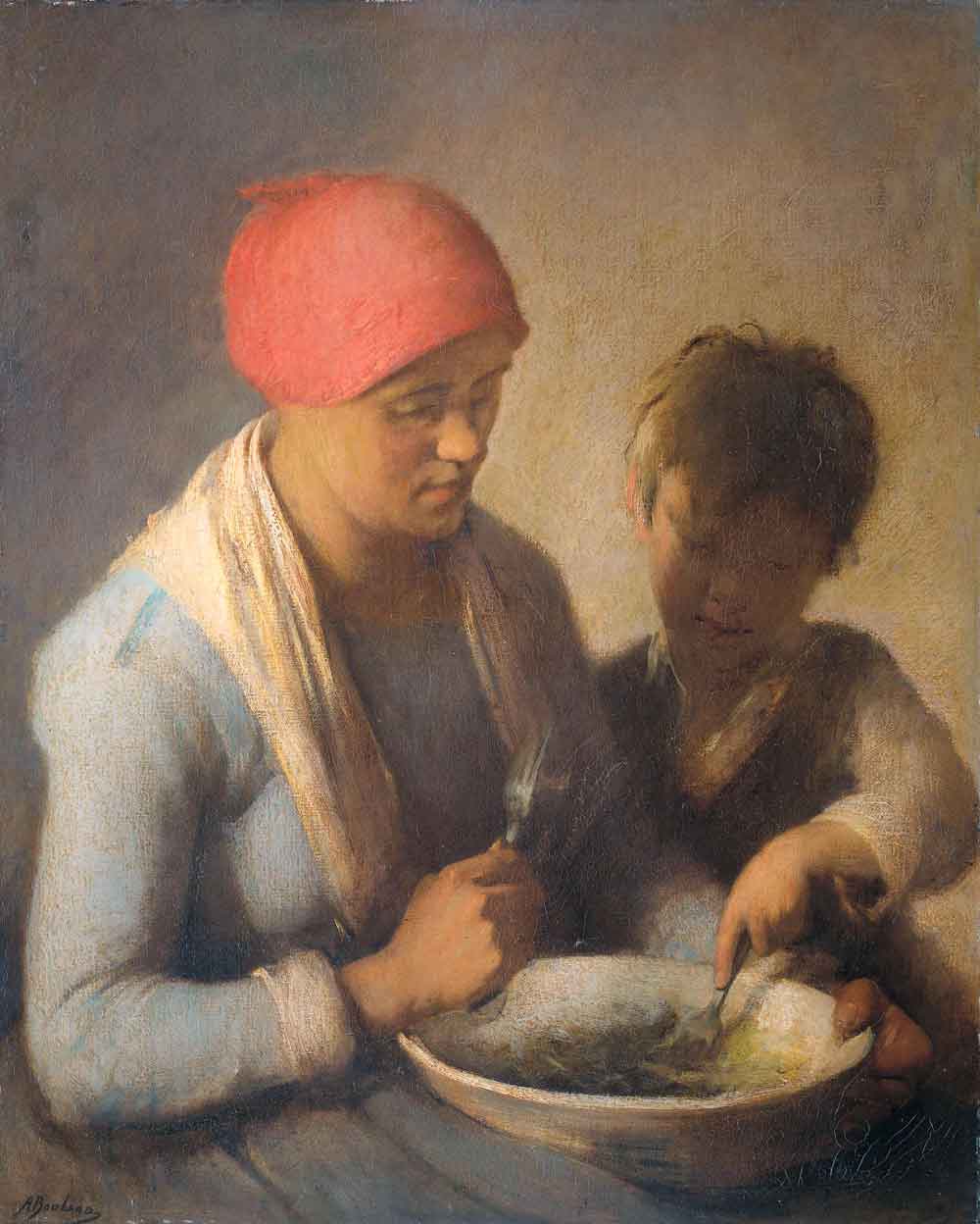 The Meal by Auguste Boulard 1850