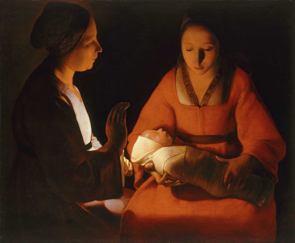 The Newborn by Georges de La Tour 1545