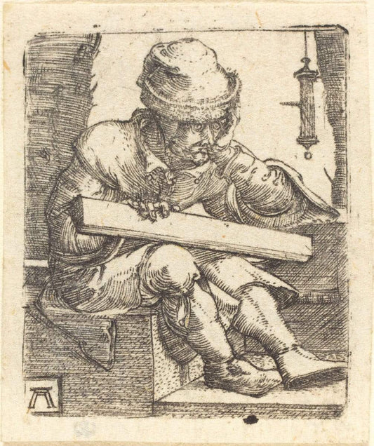 The Pensive Carpenter by Albrecht Durer 1516